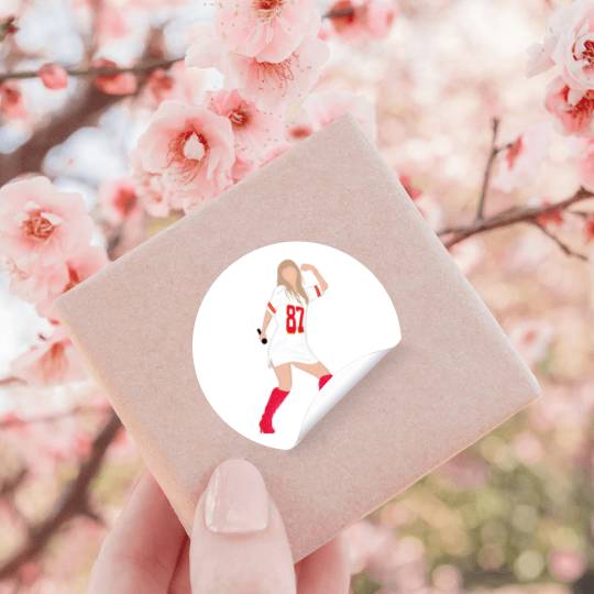taylorr Swift x Travis Kelce Jersey (V4) Stickers