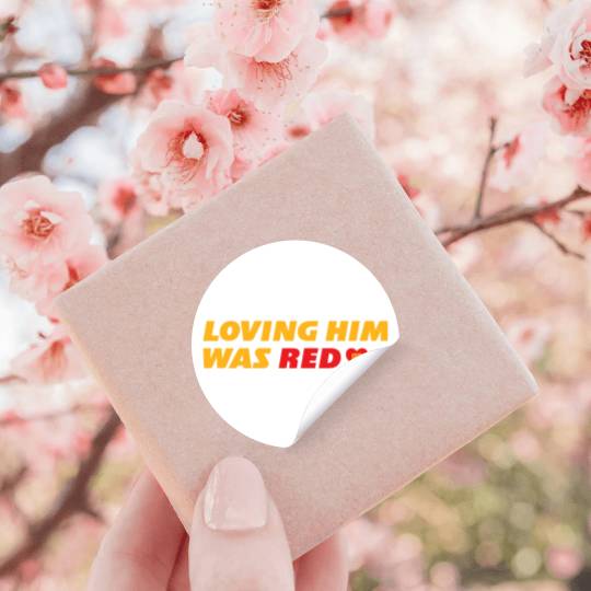 Loving Him Was Red - taylorr Swift &amp_ Travis Kelce (1) Stickers