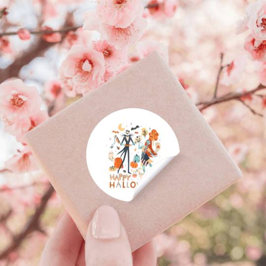 disneys The Nightmare Before Christmas Jack Sally Halloween Stickers