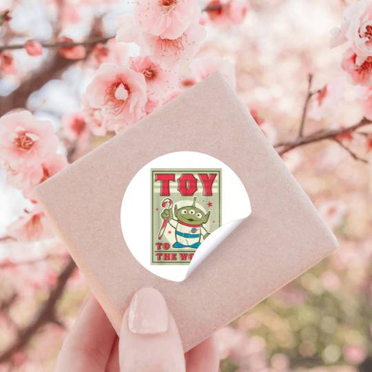 disneys And Pixars Toy Story Alien Holiday Toy To The World Stickers