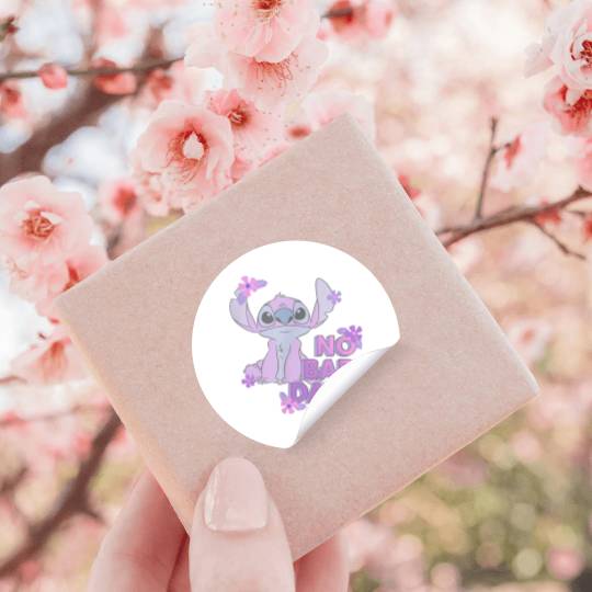 disneys Lilo Stitch No Bad Days Cute Stitch Chest Portrait Stickers