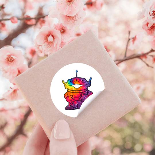 disneys pixars Toy Story Tie dye Alien Portrait Stickers