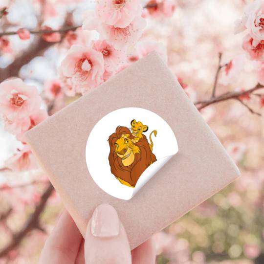 Disney The Lion King Simba and Mufasa Father and Son 3524 Stickers