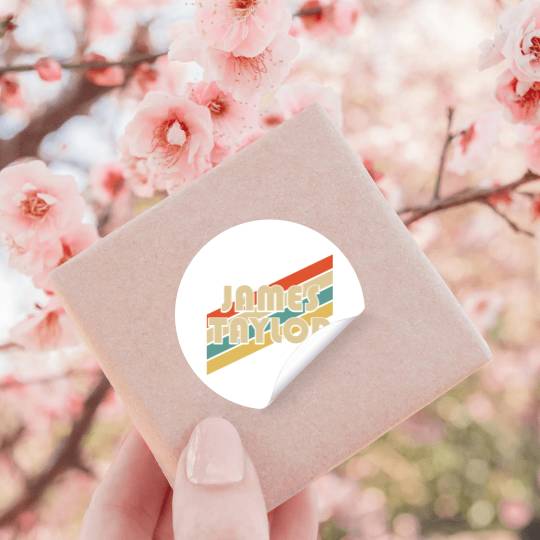 Discover Vintage 80s James Taylor 1 Stickers