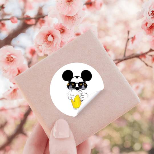 Mickey Beer Minnie, Epcot Drinking Around The World , Drinking Around the world checklist, Disney Couple s Stickers