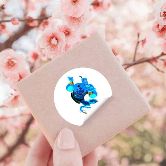 Disney Aladdin Genie Portrait Agrabah Fill Stickers