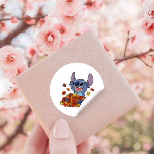 Disney Lilo Stitch Autumn Leaves Stitch Stickers