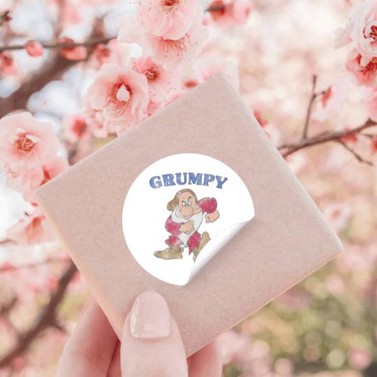 Disney Snow White and the Seven Dwarfs A Grumpy Character Stickers