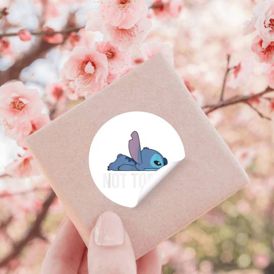 Disney Lilo Stitch Tired Not Today Quote Stickers