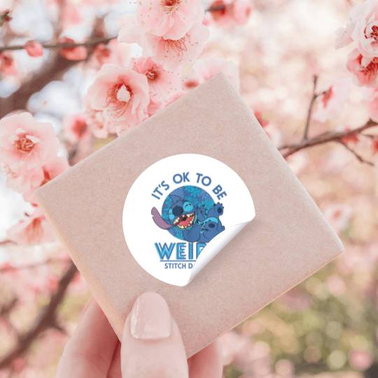 Disney Lilo Stitch Its Ok To Be Weird Stitch Day 626 Logo 4296 Stickers