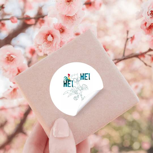 Disney Moana Hei Hei Outline Stickers