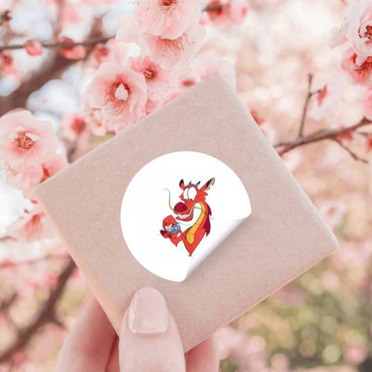 Disney Mulan Mushu And CriKee Pocket Logo Stickers