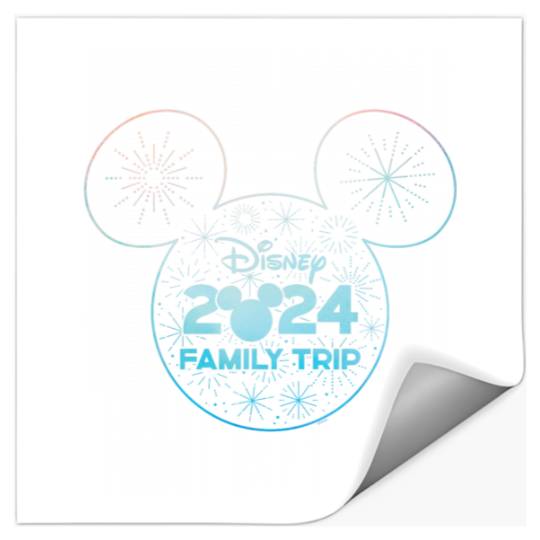 Disney Mickey Mouse Icon Fireworks Vacation Family Trip 2024 Stickers