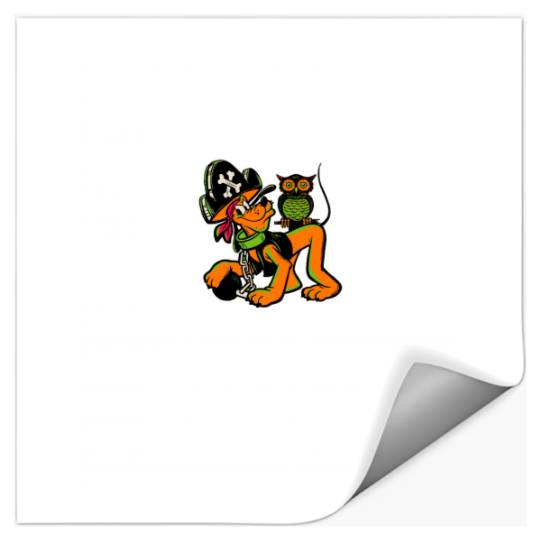 Disney 100 Pluto Halloween Classic Pirate Captain Costume Stickers