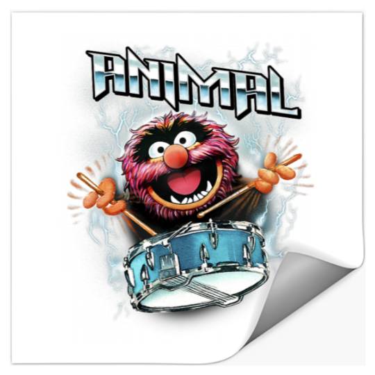Disney The Muppets Animal Electrifying Epic Drumroll Poster Stickers
