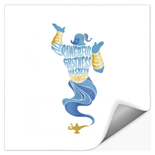 Disney Aladdin Live Action Powerful Genie Stickers