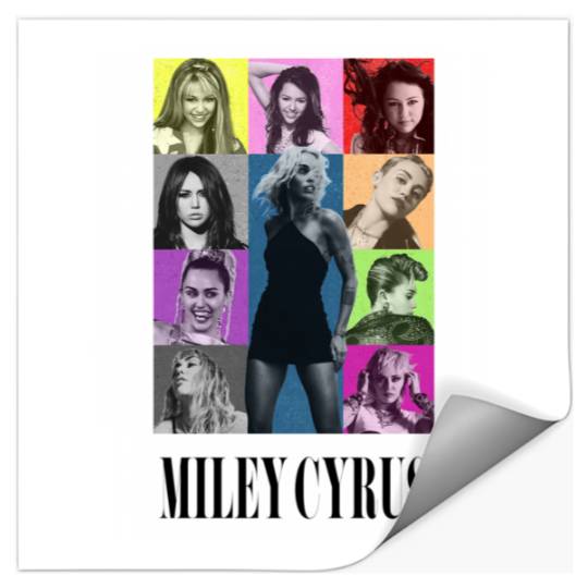 Miley Cyrus Eras Tour Shirt Flowers Stickers