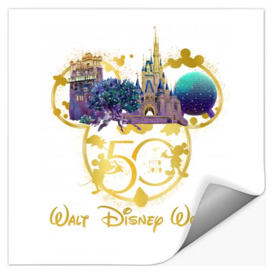 Walt Disneyworld 50th Anniversary Stickers