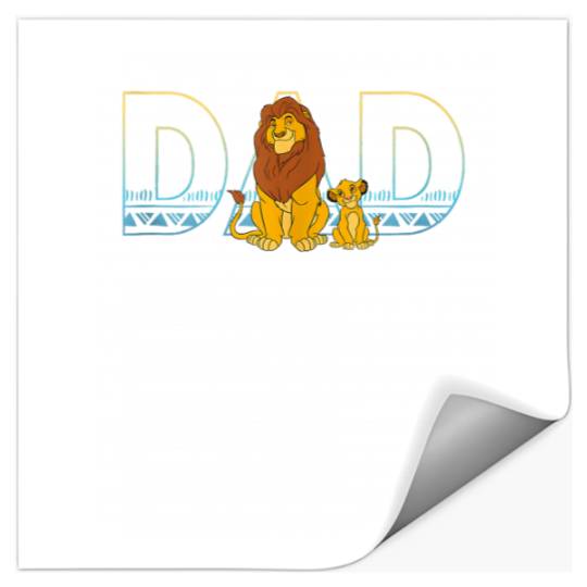 Disney The Lion King Simba and Mufasa Dad Stickers