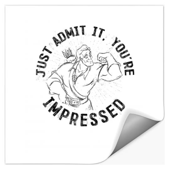 Disney Beauty And The Beast Gaston Just Admit It Sketch Stickers