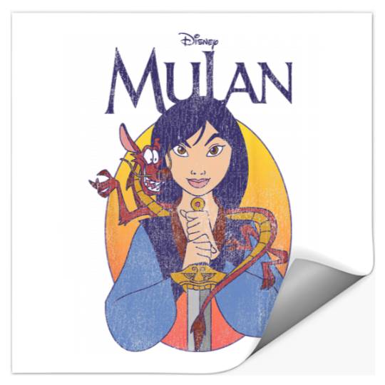 Disney Mulan Classic Mulan & Mushu Poster Stickers