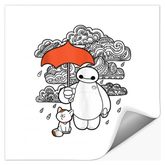 Disney Big Hero 6 Baymax Patterned Clouds Stickers