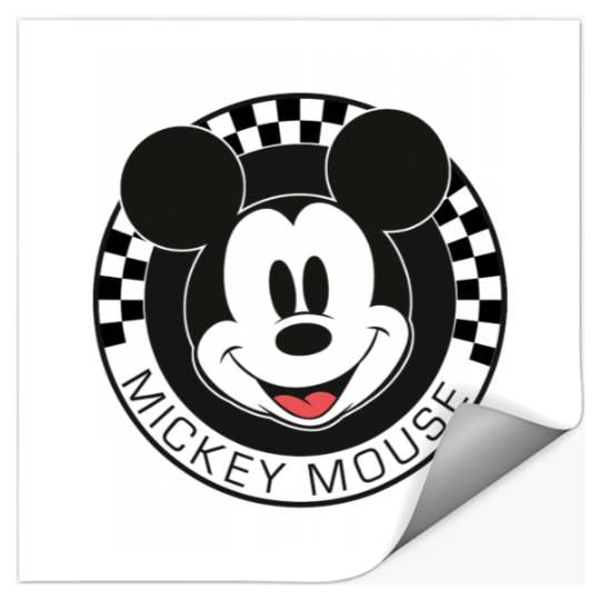 Disney Mickey And Friends Mickey Mouse Checkerboard Circle Short Sleeve  For unisex-child Stickers