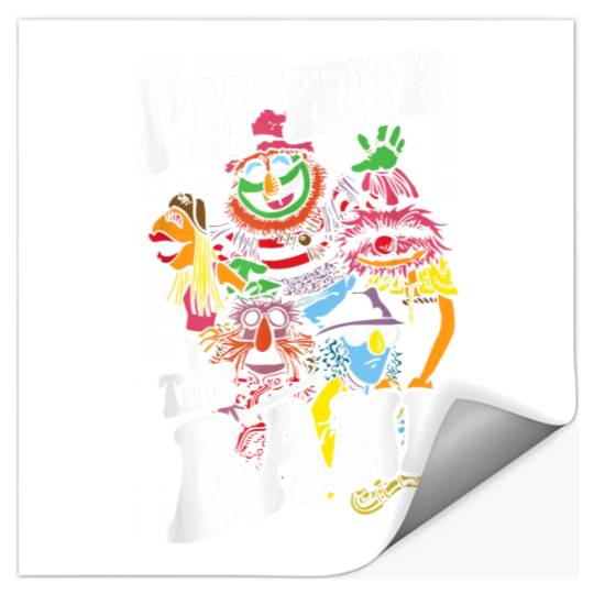 Disneyss The Muppets I'm With The Band Color Rock Poster Stickers