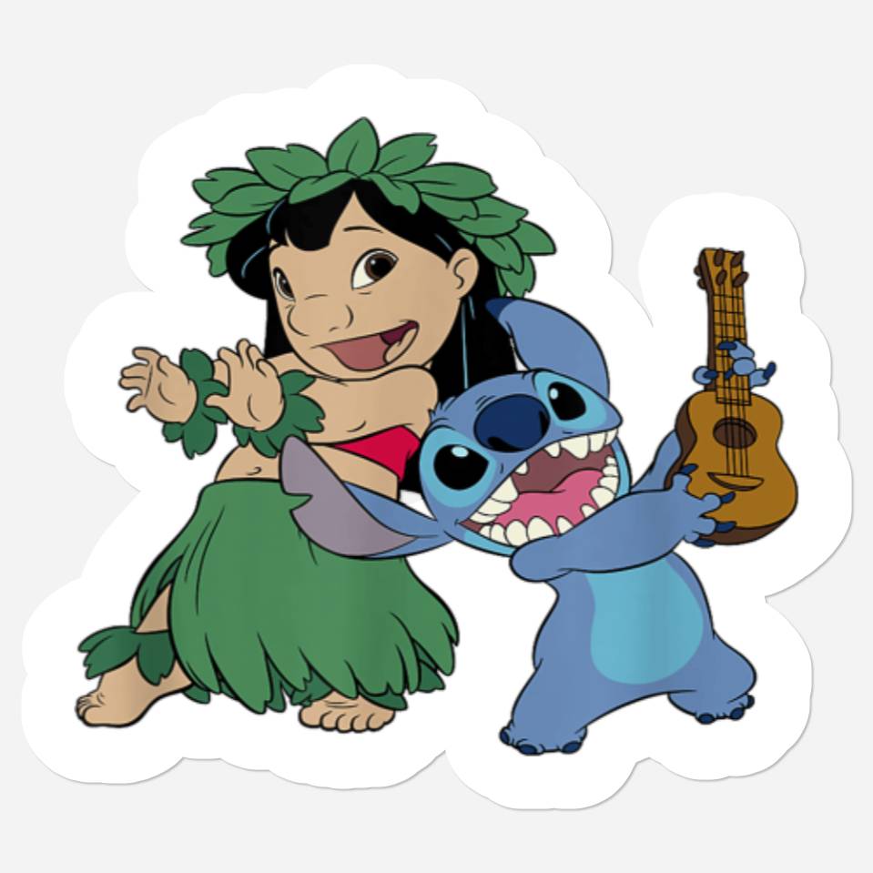 Disney Lilo & Stitch Hawaiian Tropical Hula Less Stickers | ID 20812673 ...