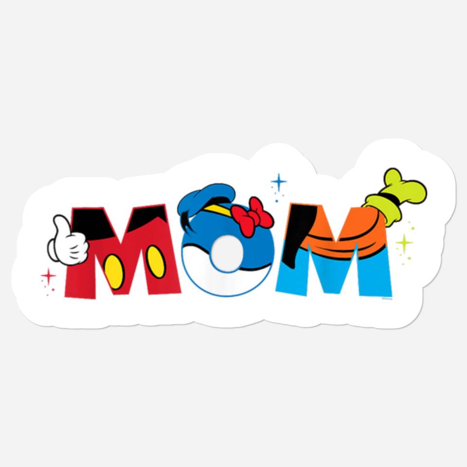 Disney Mickey Mouse And Friends Mom Mothers Day Birthday Stickers | ID ...
