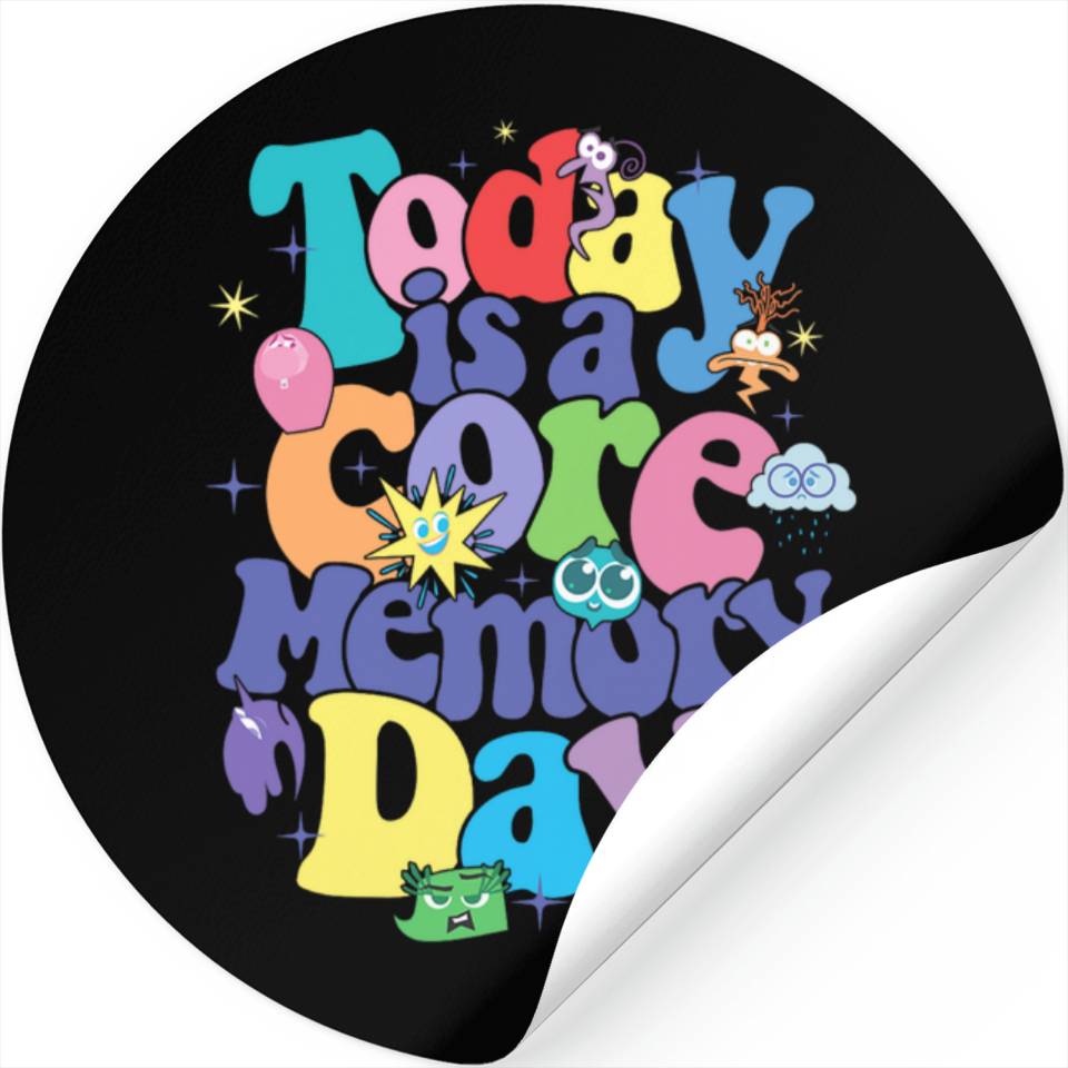 Disney Pixar Inside Out 2 Today Is A Core Memory Day Poster Stickers ...