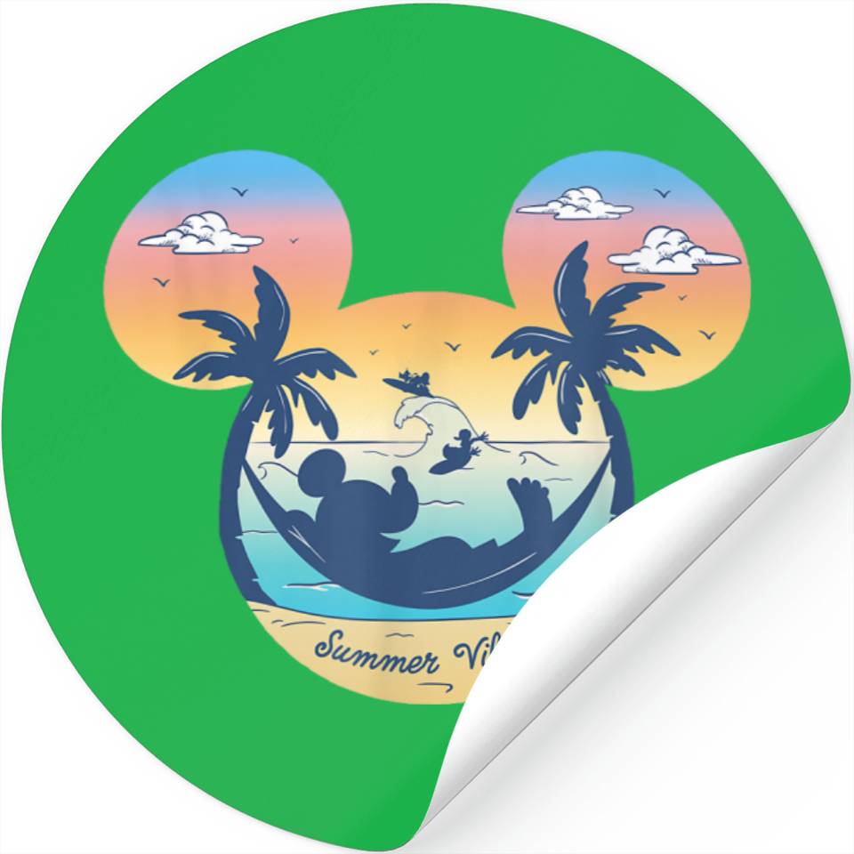 Disney Mickey Mouse Pals Beach Vacation Summer Vibes gifts Stickers ...