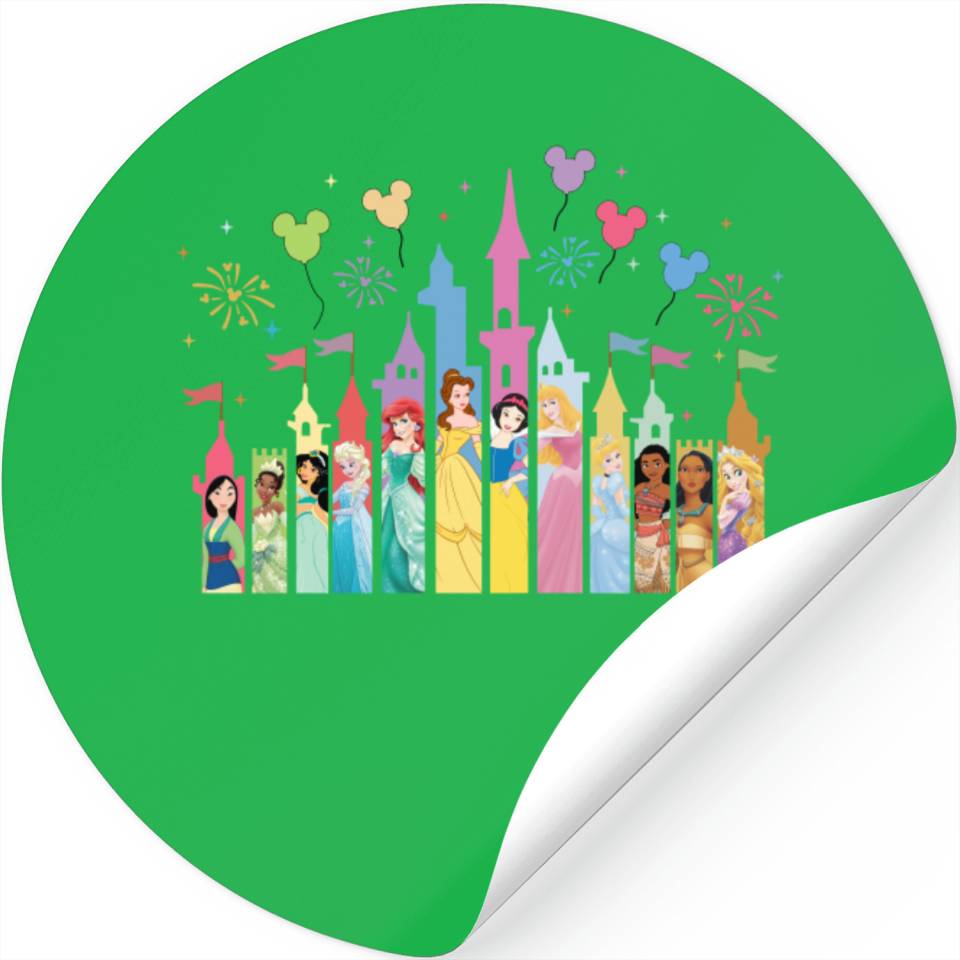 Disney Princess Castle Stickers, Disney Vacation Stickers, Disney ...