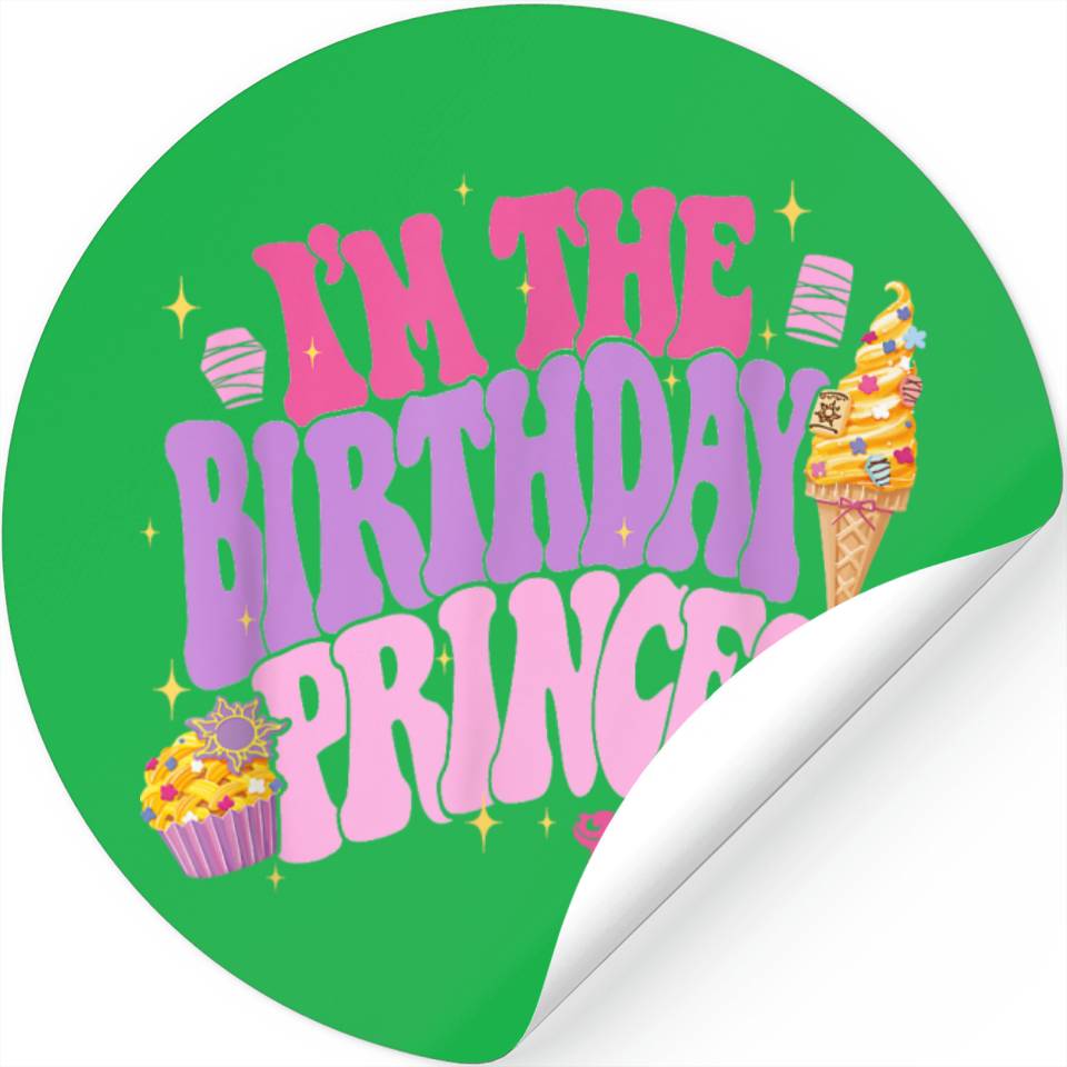 Disney Princess I'm The Birthday Princess Rapunzel Text Logo Stickers ...