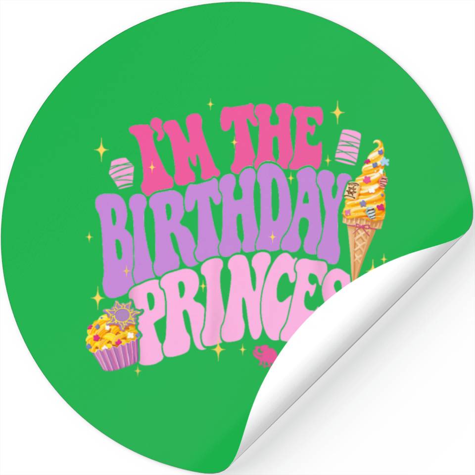 Disney Princess I'm The Birthday Princess Rapunzel Text Logo Stickers ...