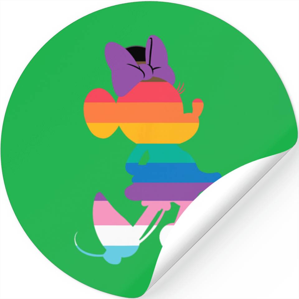 Disney Minnie Mouse Pride Inclusive Pose Rainbow Icon Fill Stickers ...