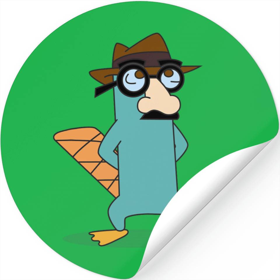 Disney Phineas And Ferb Agent P Glasses & Moustache Costume Stickers ...