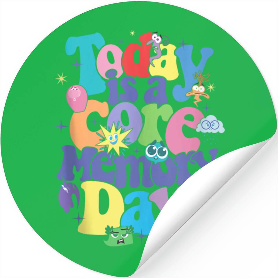 Disney Pixars Inside Out 2 Today Is A Core Memory Day Poster Stickers ...