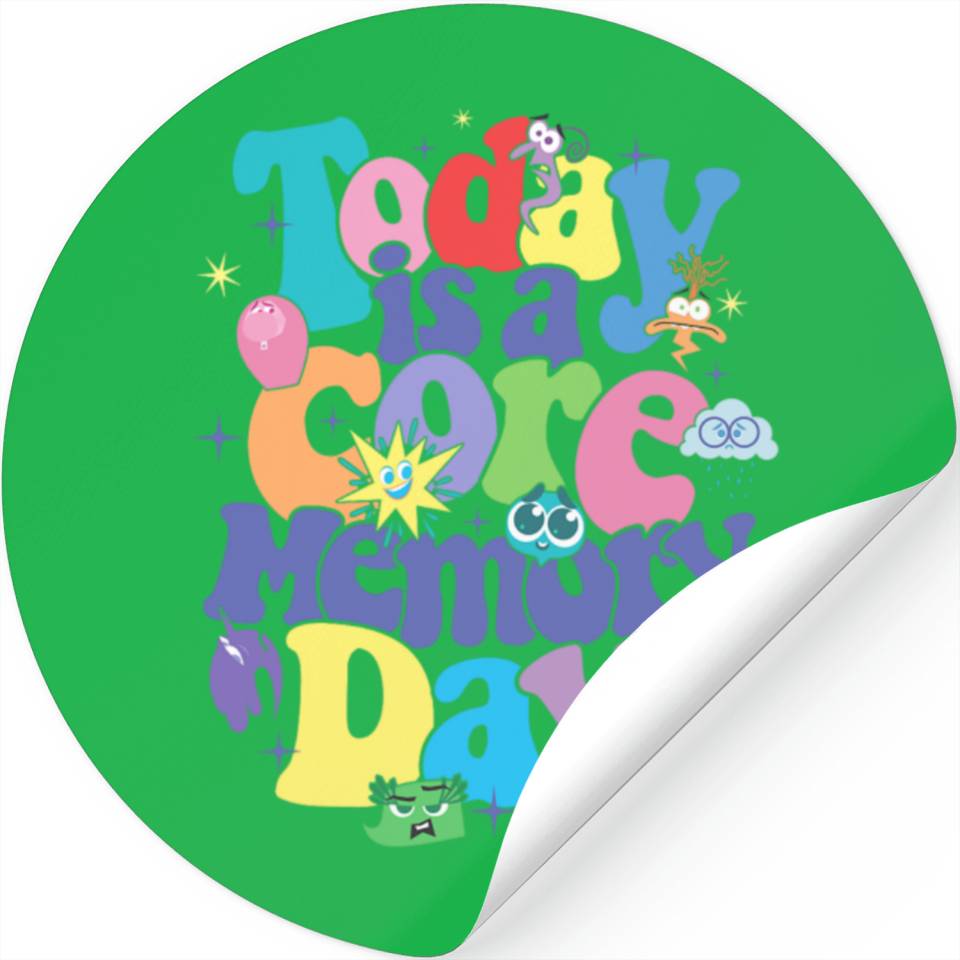 Disney Pixar Inside Out 2 Today Is A Core Memory Day Poster Stickers ...