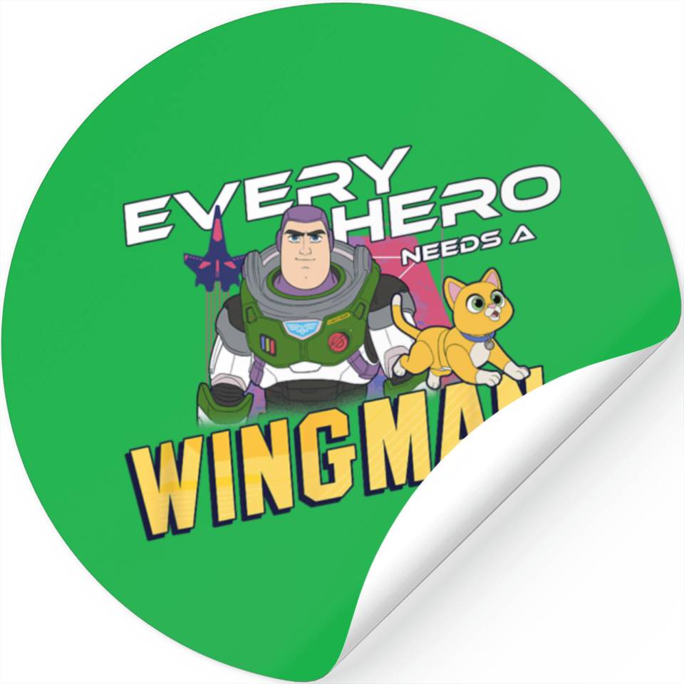 Disney Pixar Lightyear Buzz Every Hero Needs A Wingman Stickers | ID ...