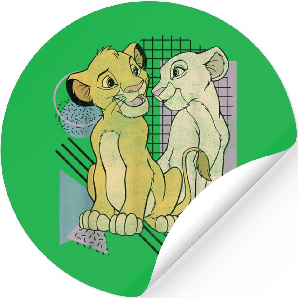 Disneyss Lion King Simba Nala Meet Eyes Valentine Stickers | ID ...