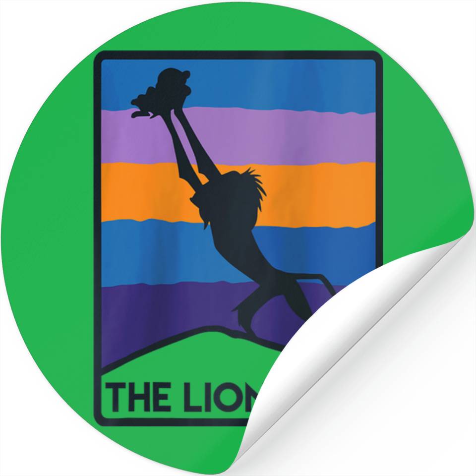 Disneyss The Lion King Rafiki Simba Rise Silhouette Chest Logo Stickers ...
