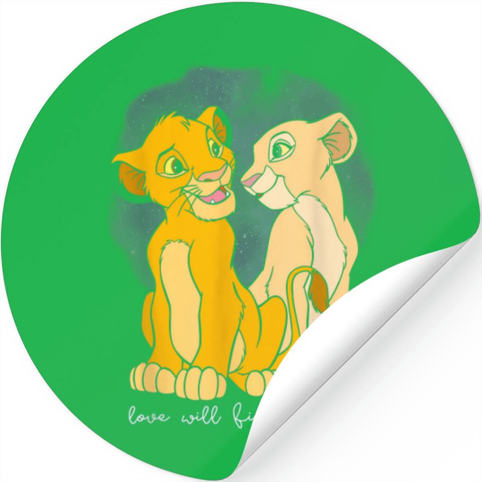 Disney The Lion King Valentines Day Simba Nala V Stickers | ID 23060468 ...