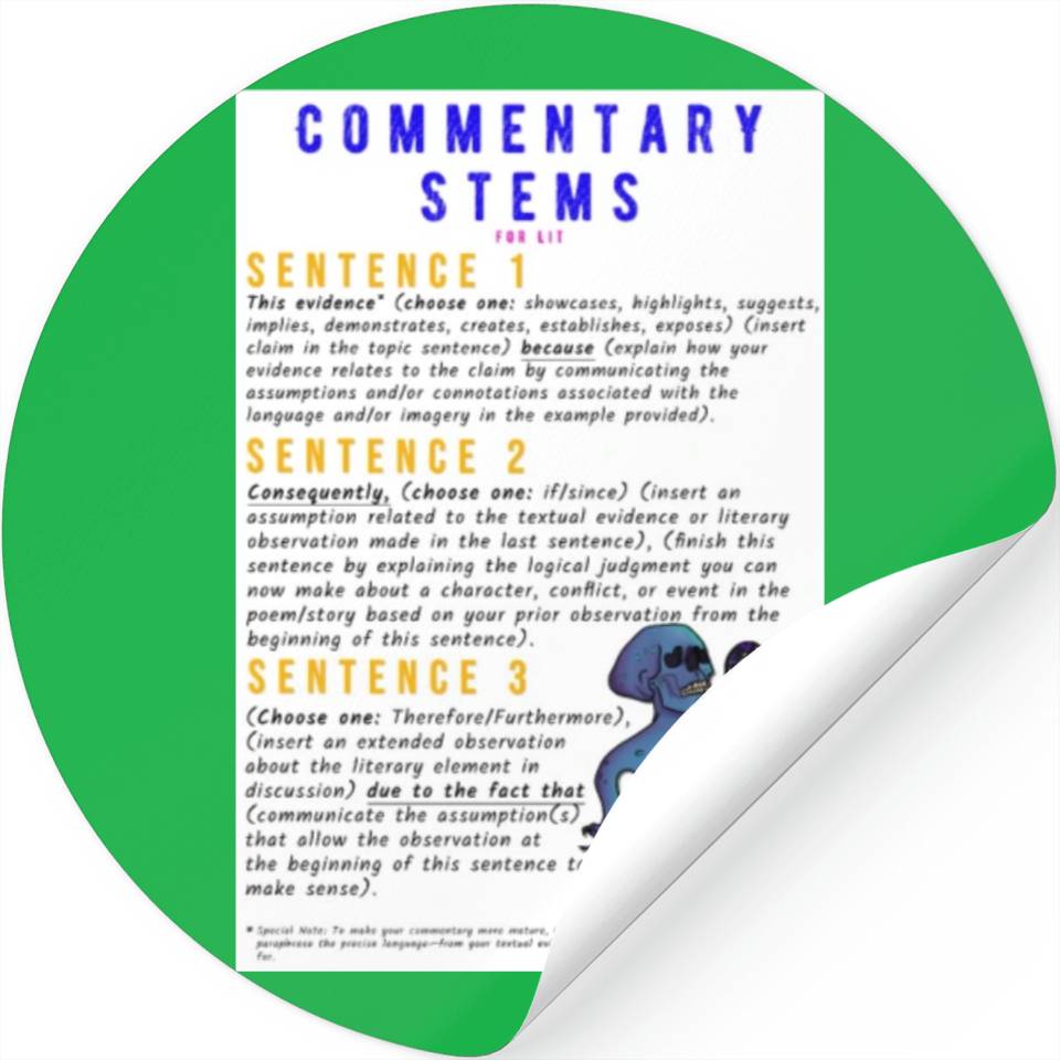 Commentary Stems for Lit! Stickers | ID 70338072 by Camila Fernandes ...
